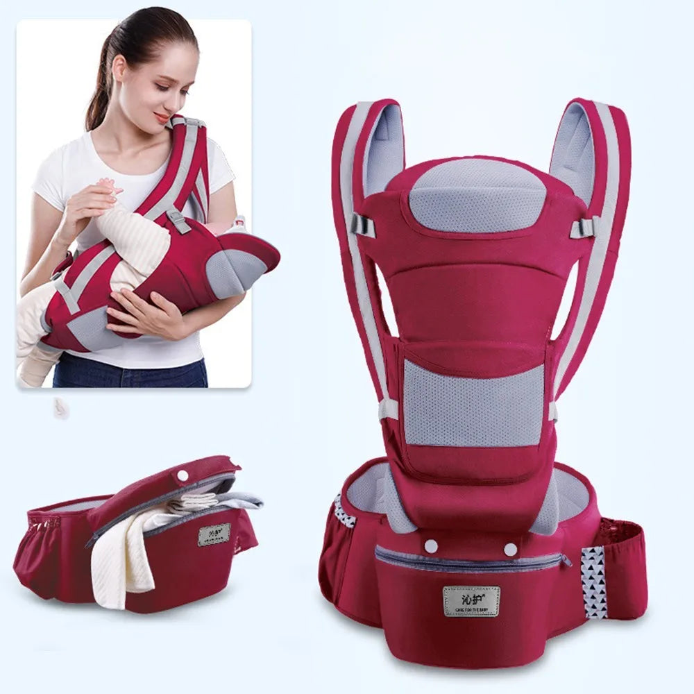 Ergonomic Baby Carrier Backpack Infant Baby Hipseat Carrier Front Facing Ergonomic Kangaroo Baby Wrap Sling Travel Backpack