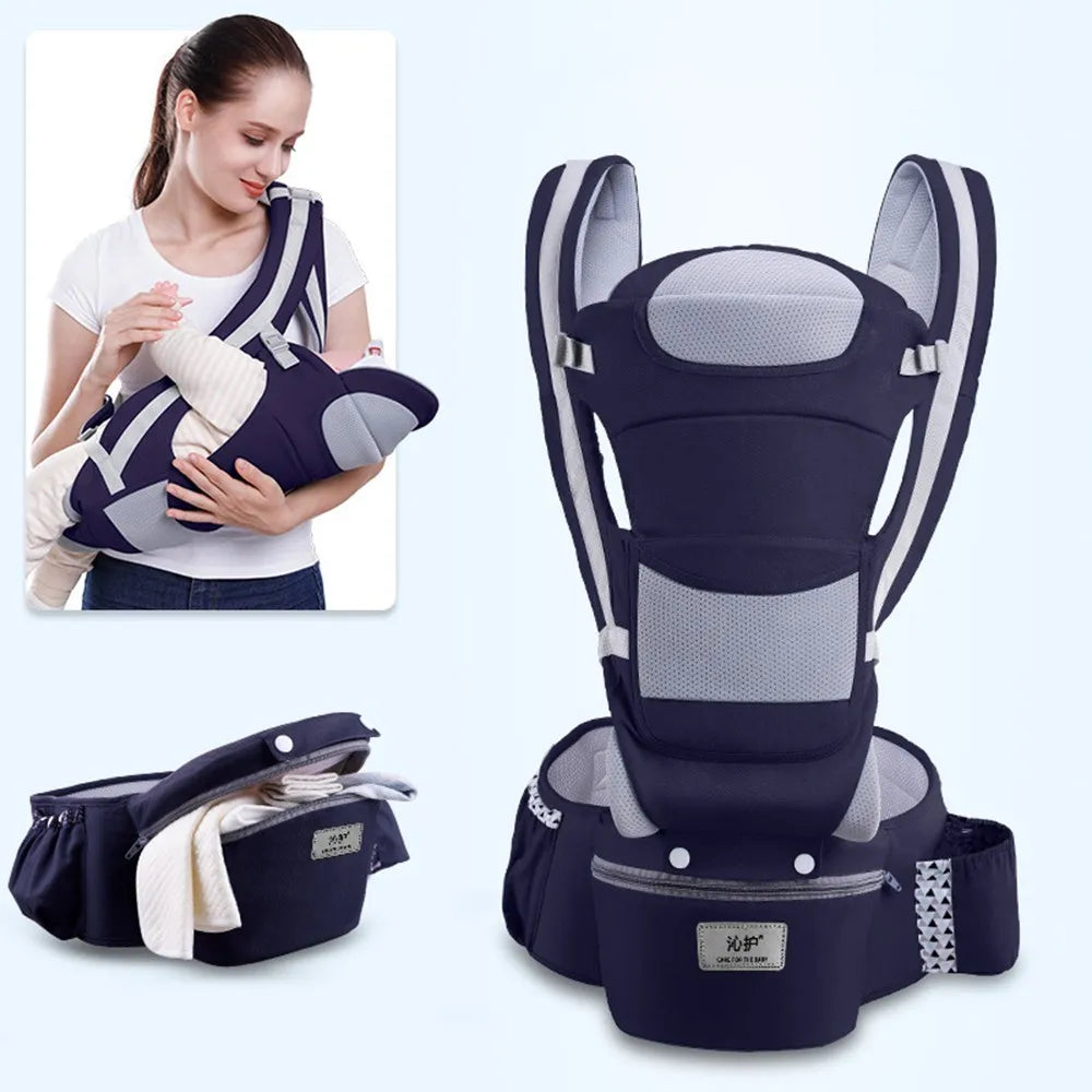 Ergonomic Baby Carrier Backpack Infant Baby Hipseat Carrier Front Facing Ergonomic Kangaroo Baby Wrap Sling Travel Backpack