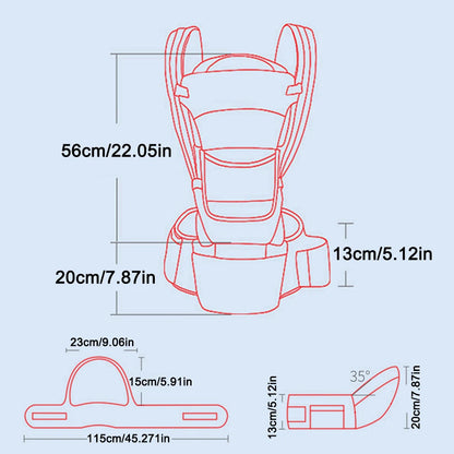 Ergonomic Baby Carrier Backpack Infant Baby Hipseat Carrier Front Facing Ergonomic Kangaroo Baby Wrap Sling Travel Backpack